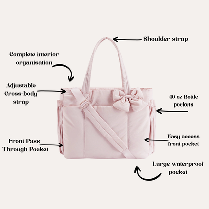 Everyday Cute Bow Tote Bag